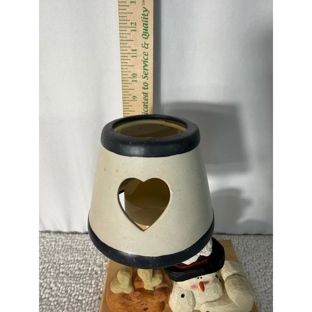 Decorative Snowman Reindeer Tealight Candle Holder‎ Rustic Christmas Decor